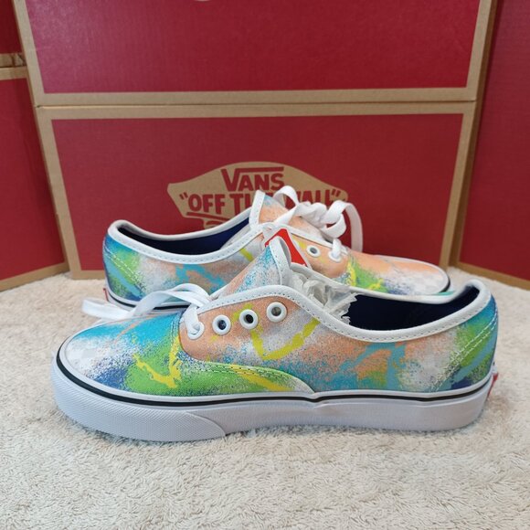 Vans Men's 4.5/Women's 6 Authentic Retro Mart Green/Blue/True White VN0A348A40L - Picture 12 of 12